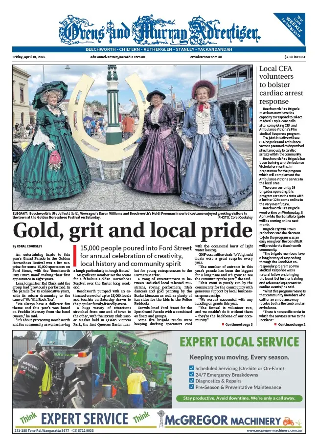 Ovens and Murray - Friday, April 10, 2026