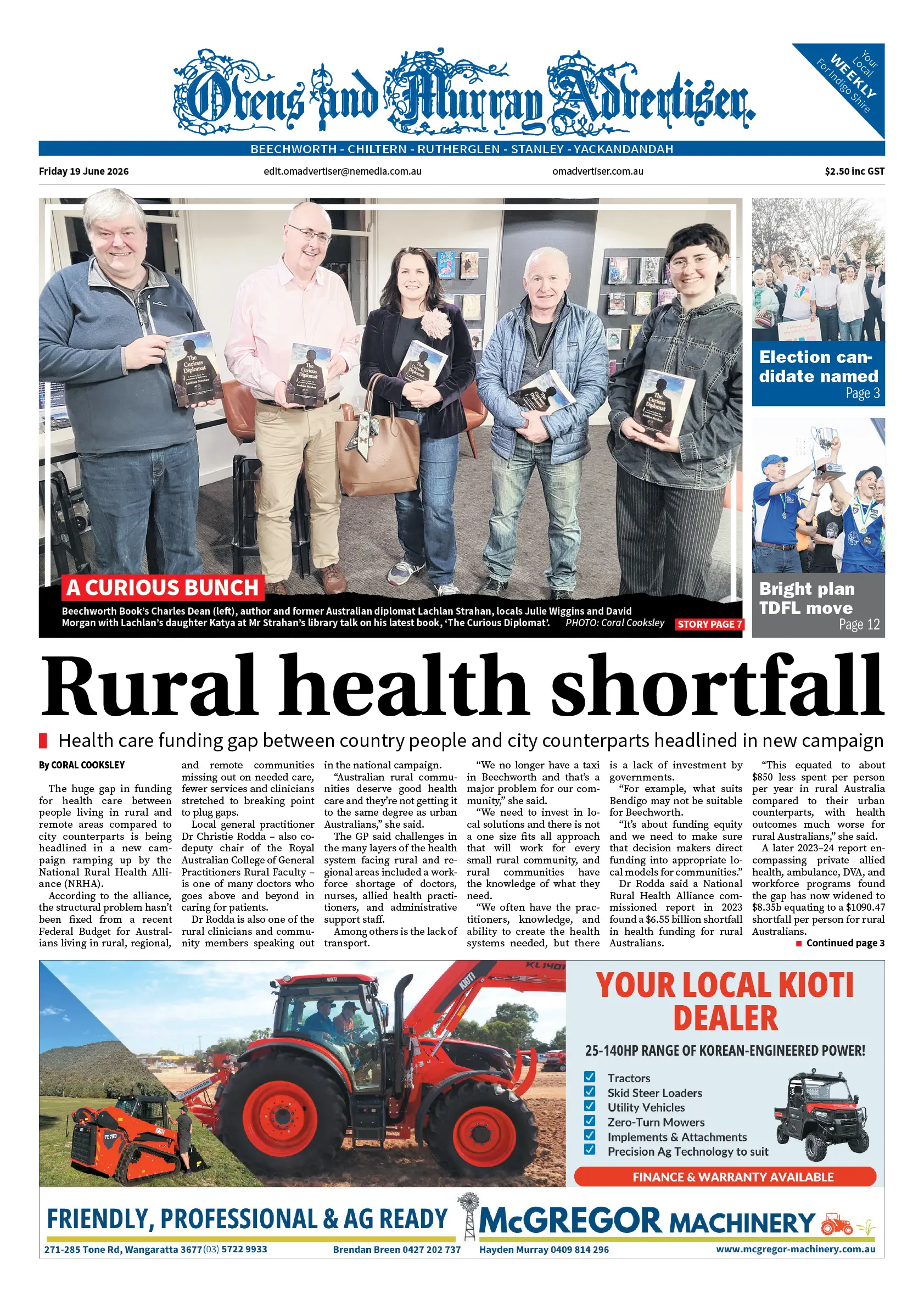 Ovens & Murray Advertiser, Friday 19 June 2026