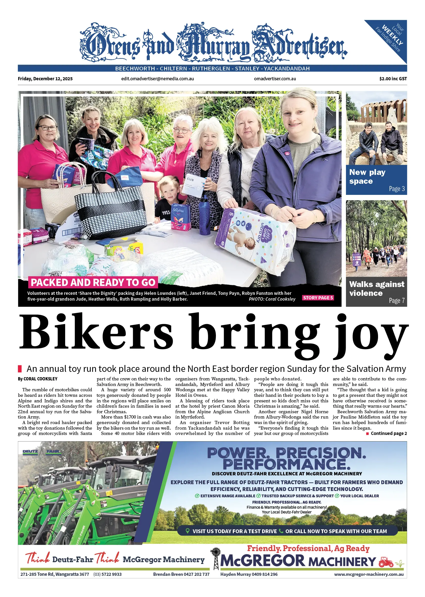 Ovens and Murray Advertiser, Friday, December 12, 2025