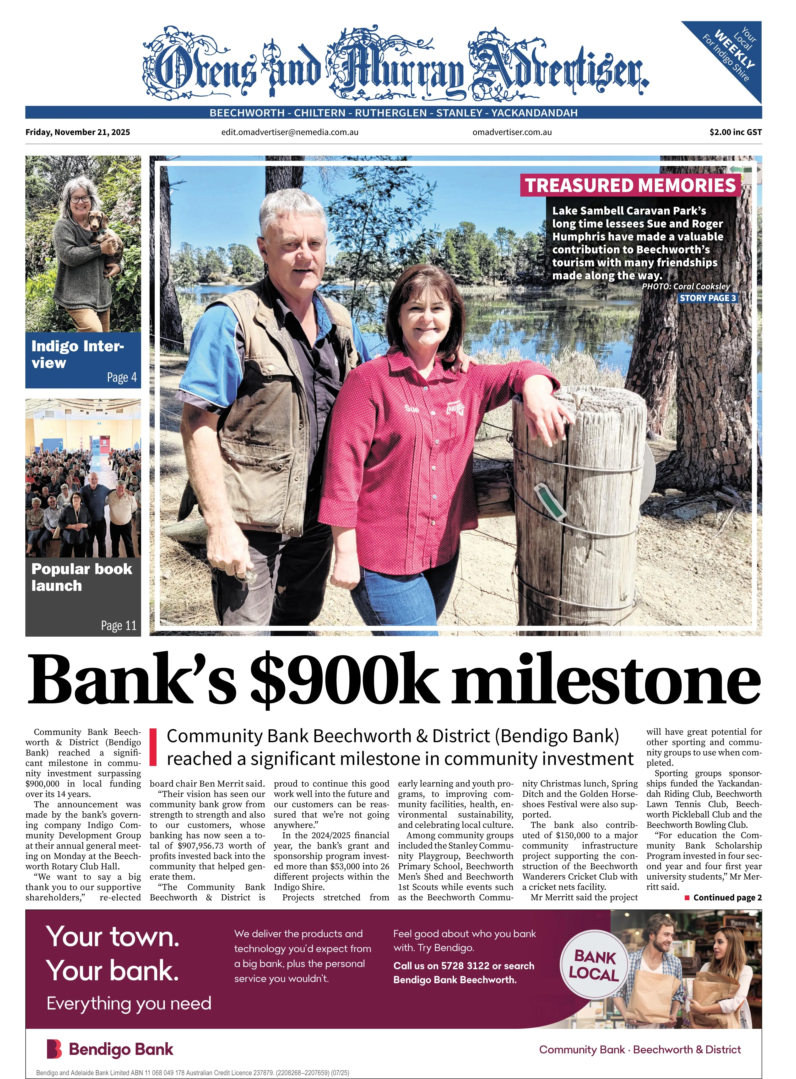 Ovens & Murrary Advertiser, Friday November 21, 2025