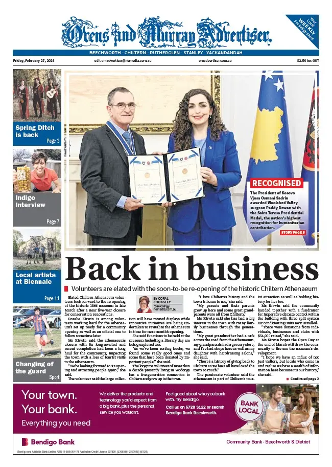 Ovens and Murray - Friday, February 27, 2026