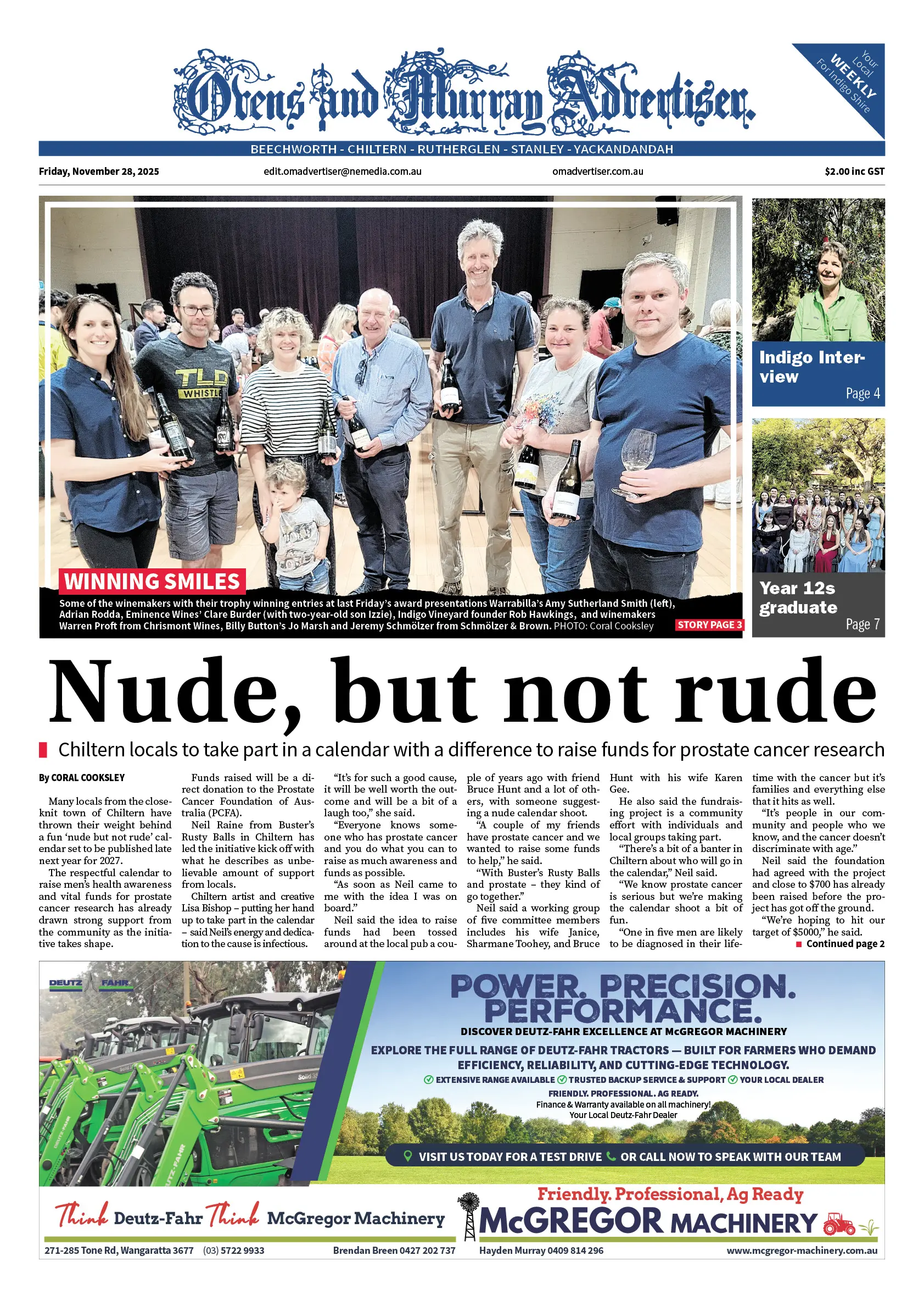 Ovens and Murray Advertiser, Friday, November 28, 2025