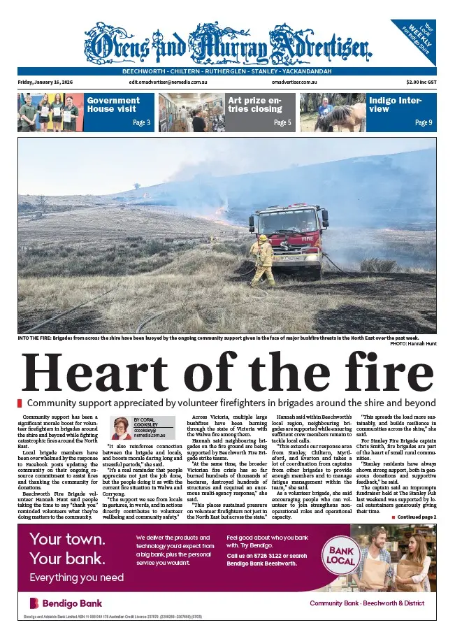 Ovens and Murray - Friday, January 16, 2026