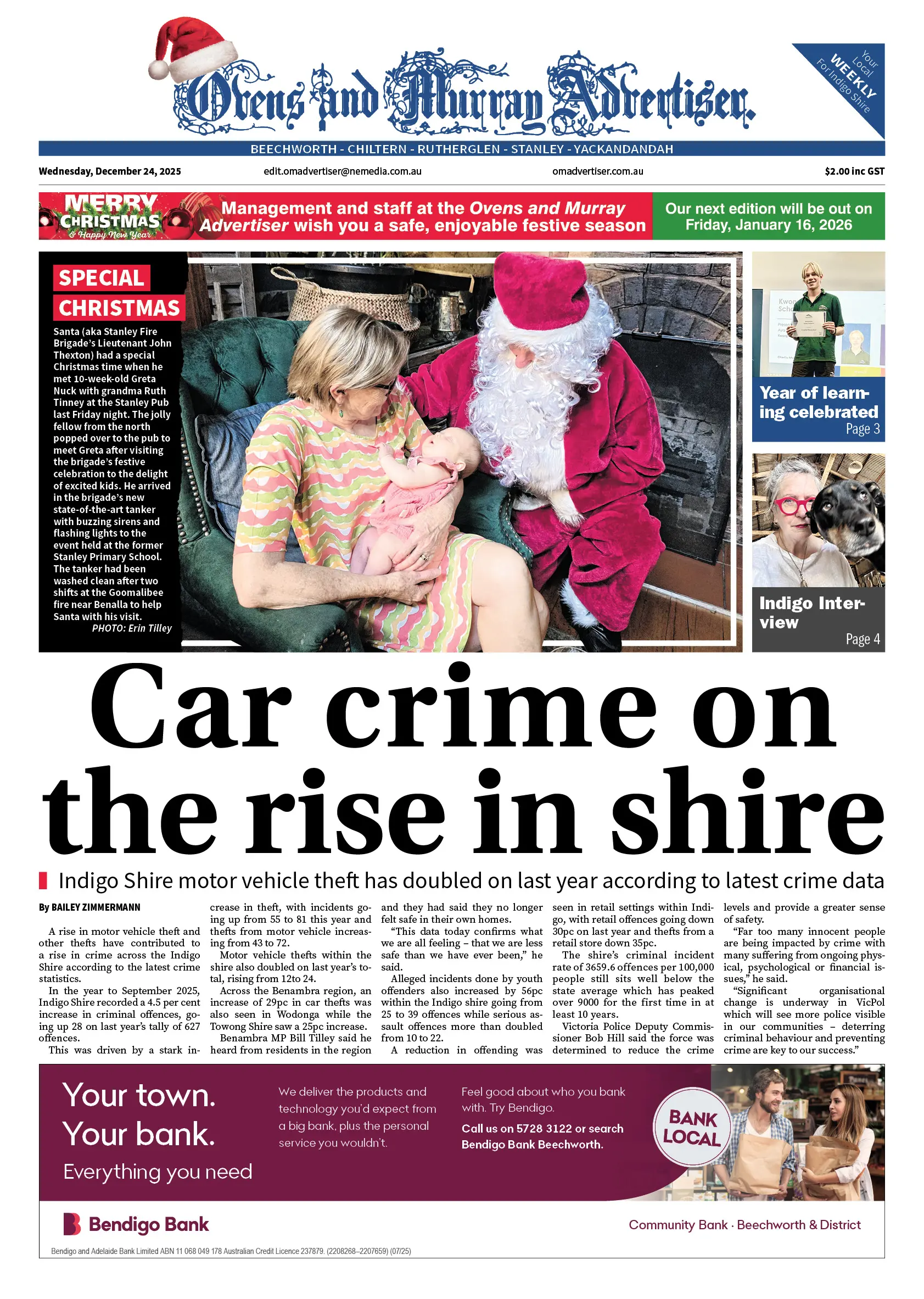 Ovens & Murray Advertiser, Wednesday, December 24, 2025