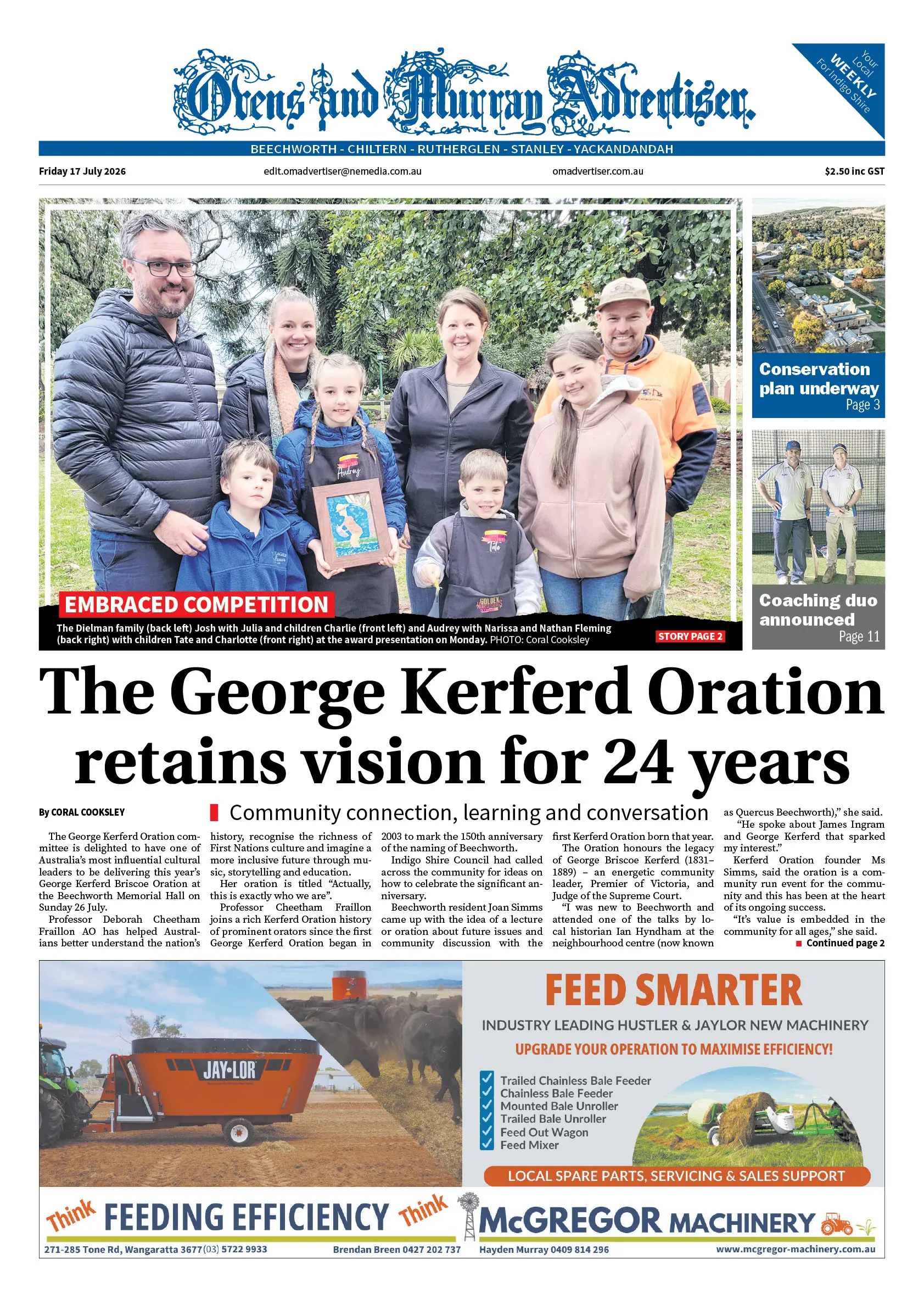 Ovens & Murray Advertiser, Friday 17 July 2026